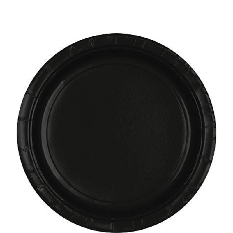 Black 8.5'' Paper Plates | 20ct