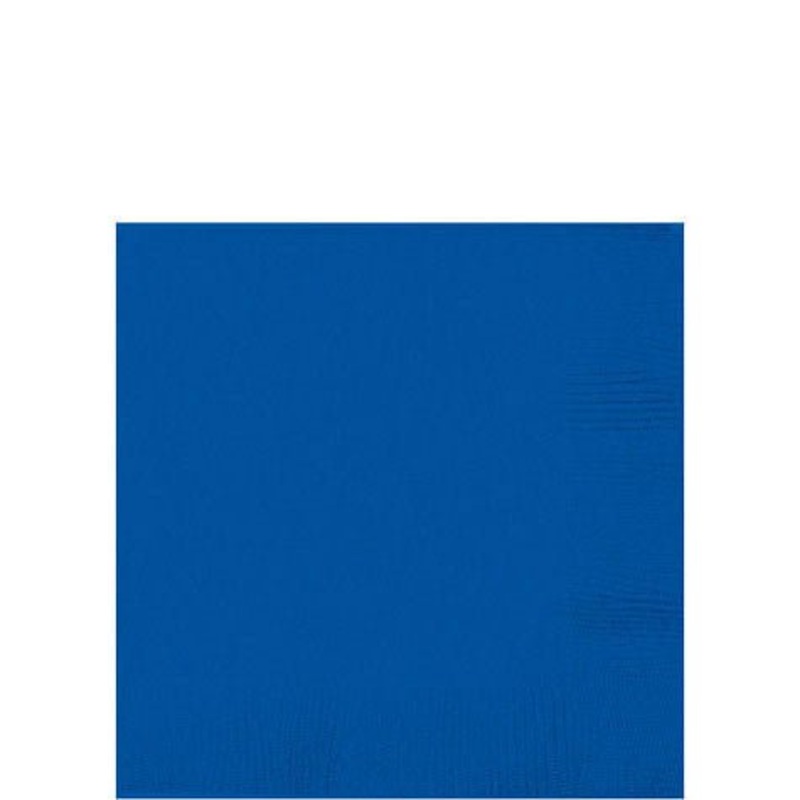 Bright Royal Blue Beverage Napkins | 40ct