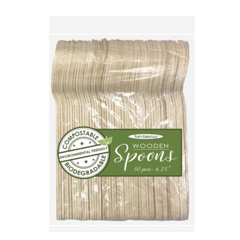 Eco Essentials Wooden Spoons | 50ct