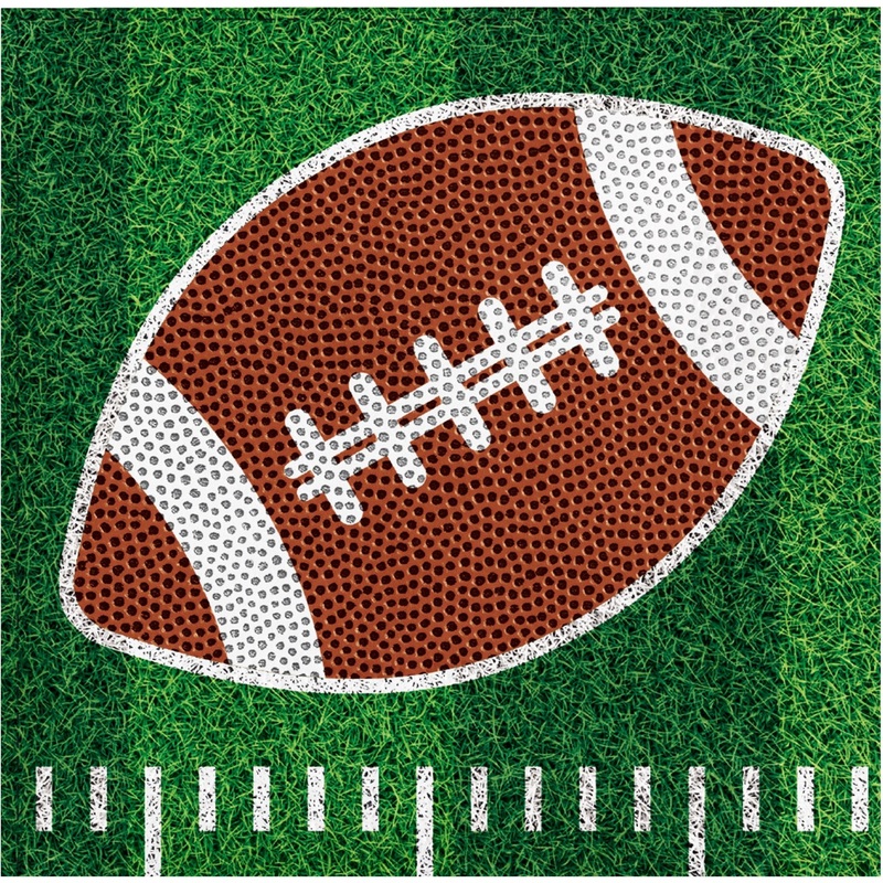 Football Tailgate Time Beverage Napkins | 16 ct