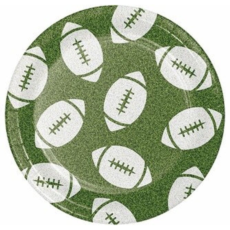 Football Toss Dessert Plates, 6.75in | 8ct