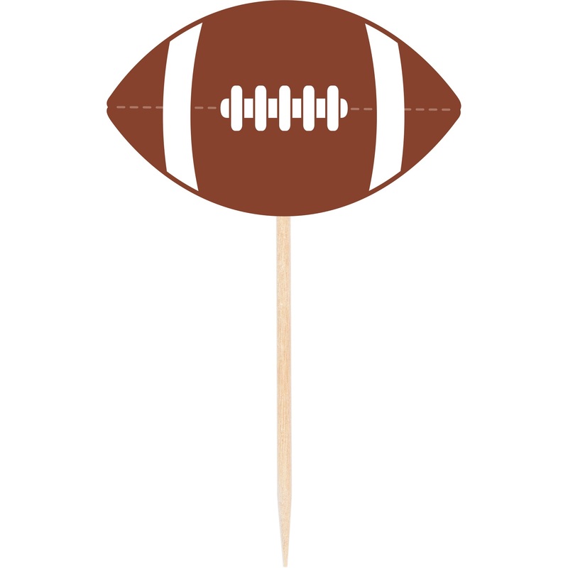 Football Wooden Picks 3.25" | 50 ct