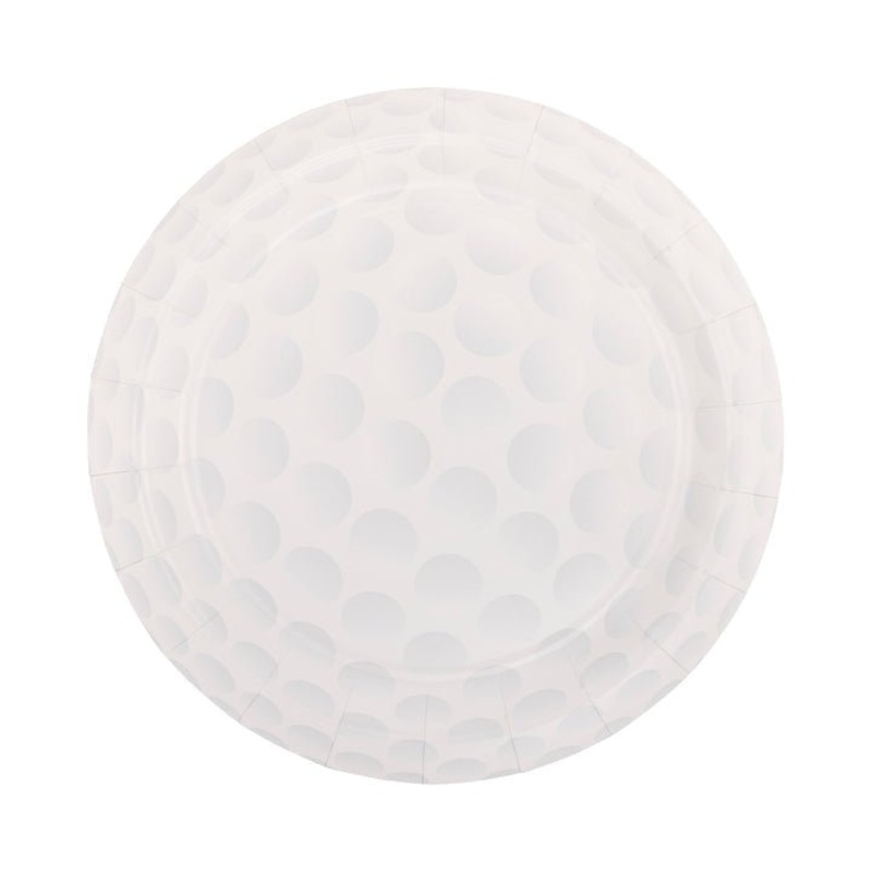Golf Ball Paper Plate 9" | 8 ct