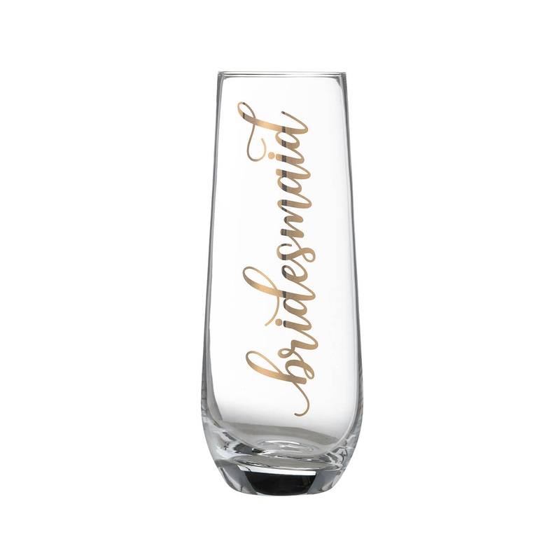 Lillian Rose Gold Bridesmaid Stemless Champagne Glass | 1ct