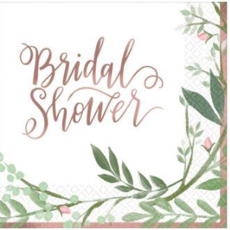Love and Leaves beverage napkins | 16ct