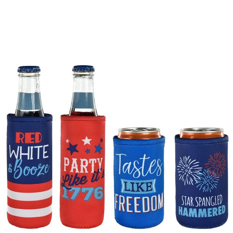 Patriotic Drink Coozie Set | 4pc