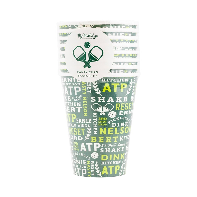Pickleball Paper Cups 12oz | 8 ct