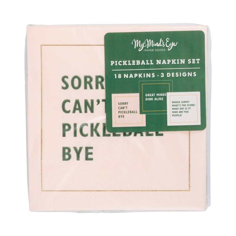 Pickleball Sayings Paper Cocktail Napkins | 18 ct
