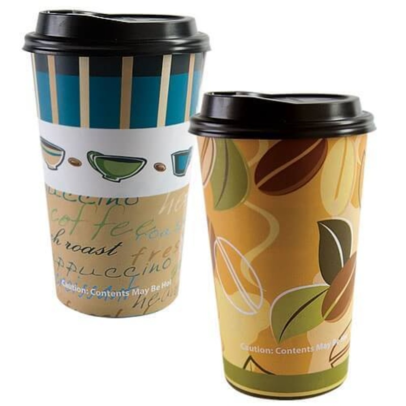 Premium Paper Hot/Cold Cups 12 or 16 oz. | 16 ct