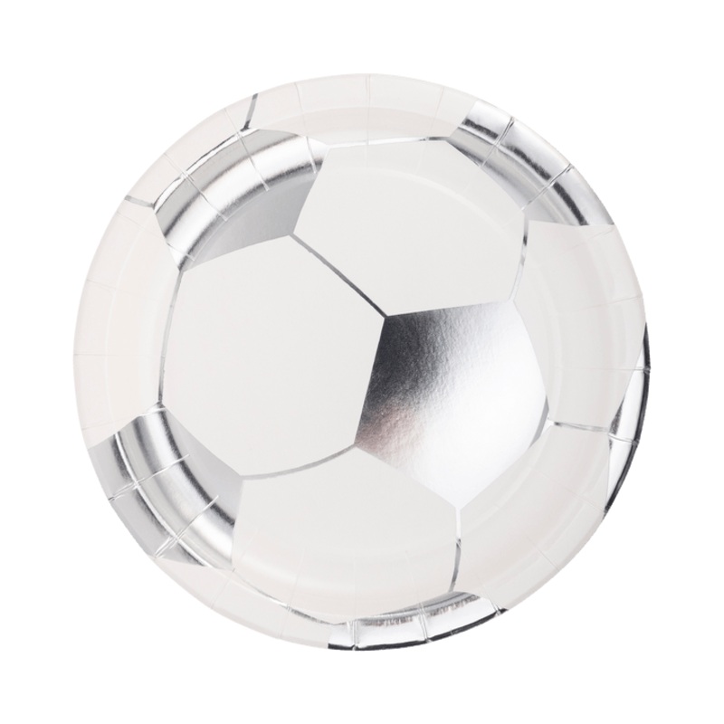 Soccer Ball Paper Plate 8" | 8 ct