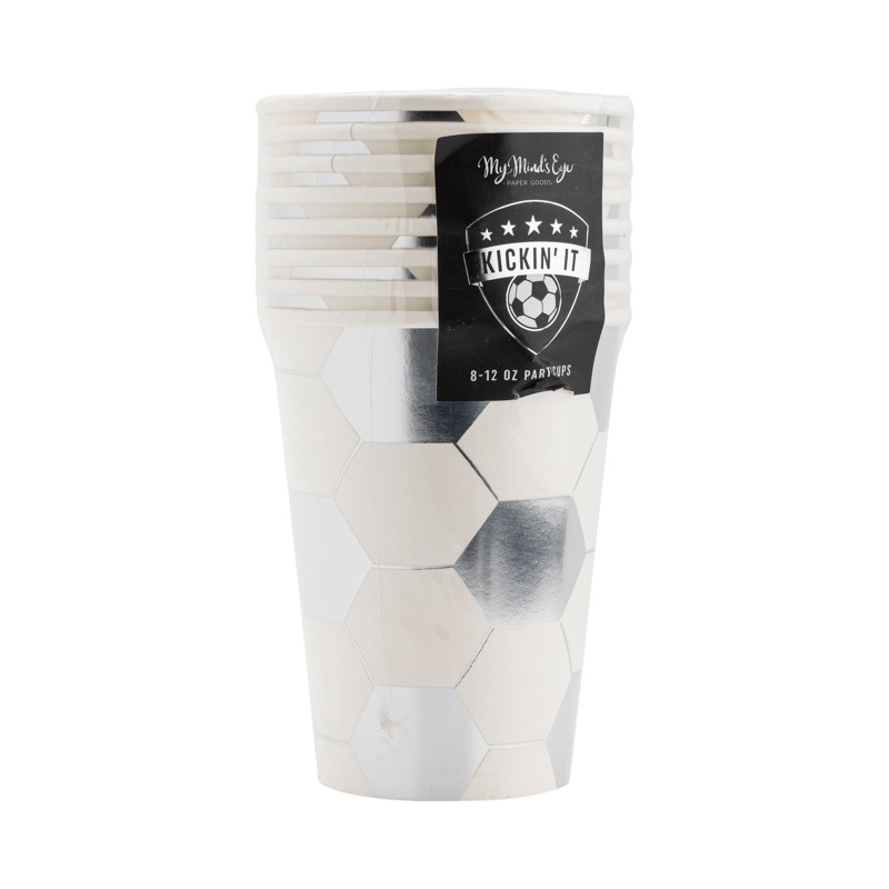 Soccer Paper Cups 12 oz. | 8 ct