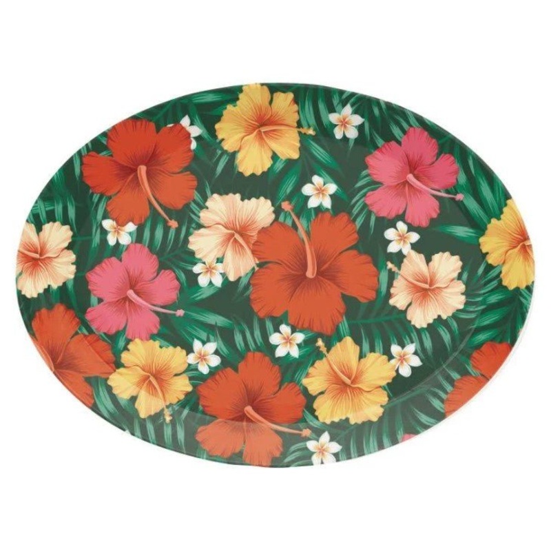 Tropic Flowers Plastic Tray | 1ct