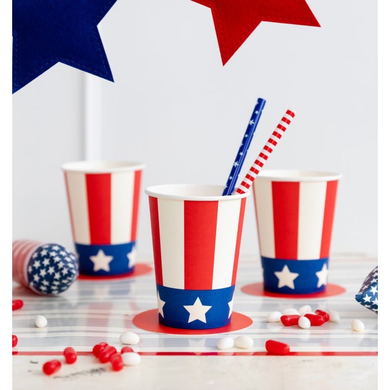 Uncle Sam Paper Cups 12 oz. | 8 ct