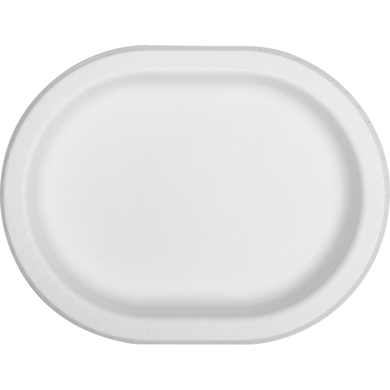 White Oval Platter 12" | 8 ct