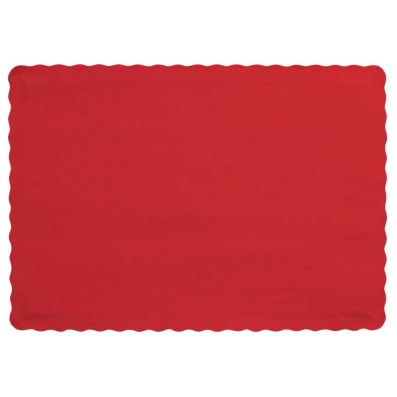 Apple Red Paper Placemats | 50ct