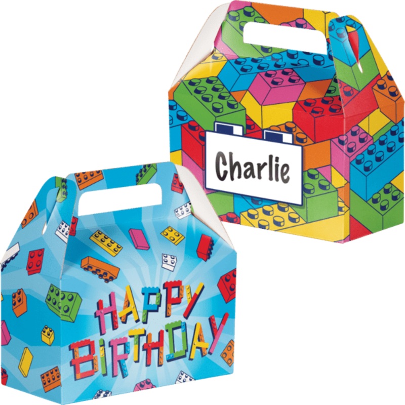 Block Bash Favor Boxes | 4 ct