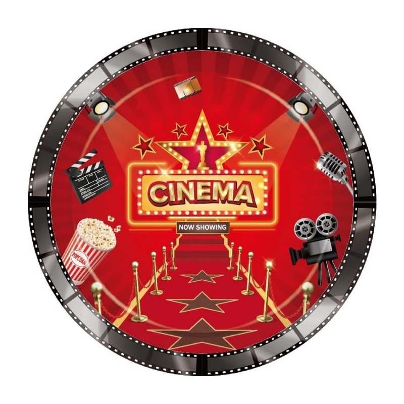 Bollywood Theme Party Paper Plates for Movie Nights - 9 inches - 8PC
