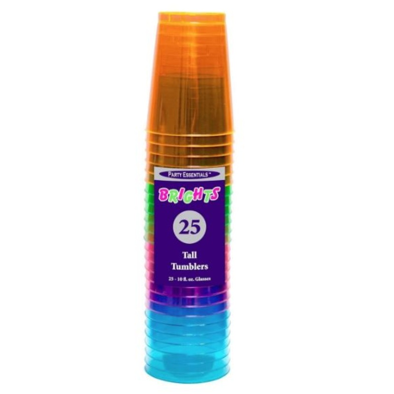 Brights Neon Plastic Tumblers | 25ct