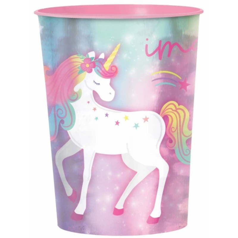 Enchanted Unicorn Metallic Favor Cup 16oz | 1ct