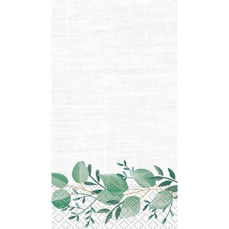 Fresh Greens Botanical Guest Napkins | 16ct