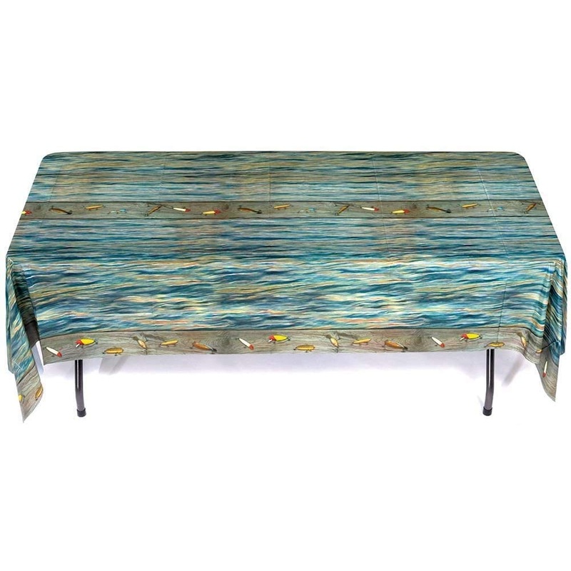 Gone Fishin  Table Cover 54" x 108" | 1ct