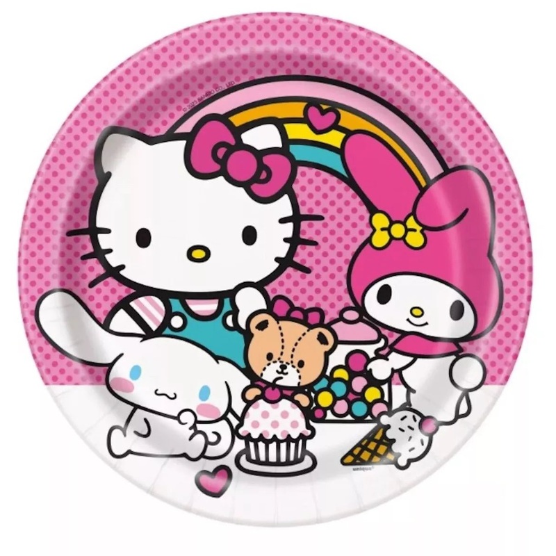 Hello Kitty And Friends Lunch Plates 9" | 8 ct