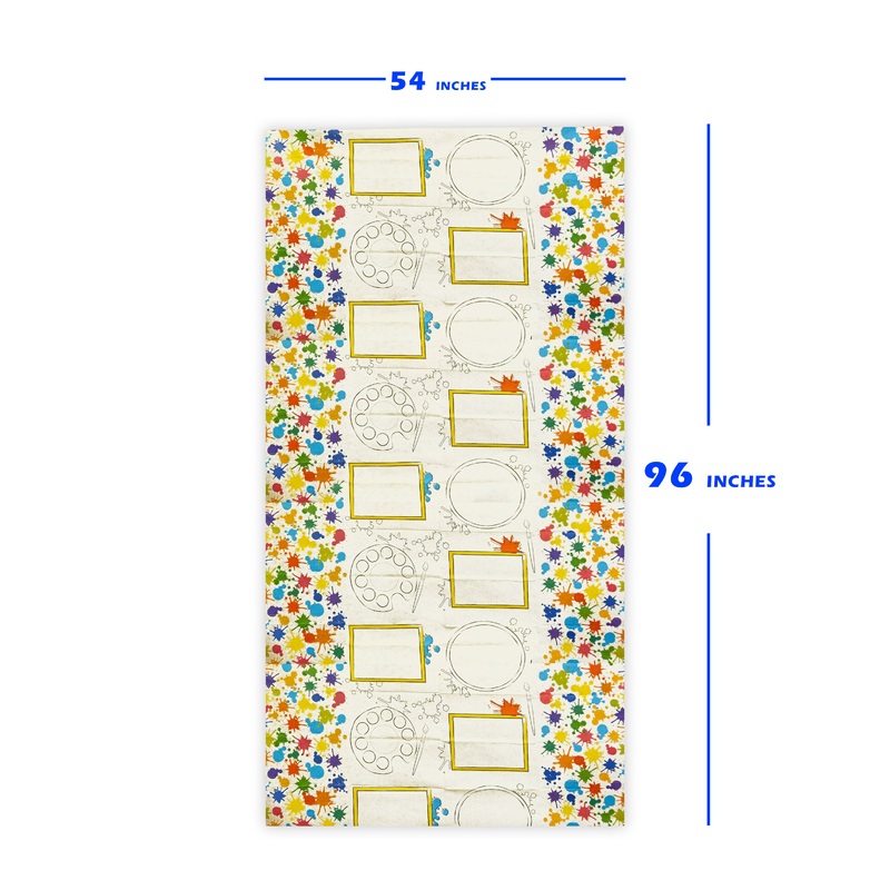 Kids Activity Art Attack Paper Tablecover 54X96"