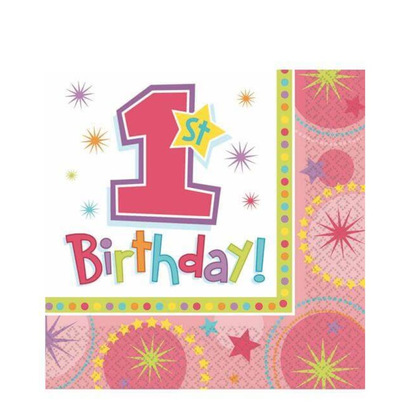 Lunch Napkin - ONE-DER FUL BIRTHDAY GIRL
