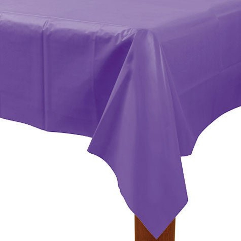 New Purple Rectangular Table Cover 54" x 108" | 1ct