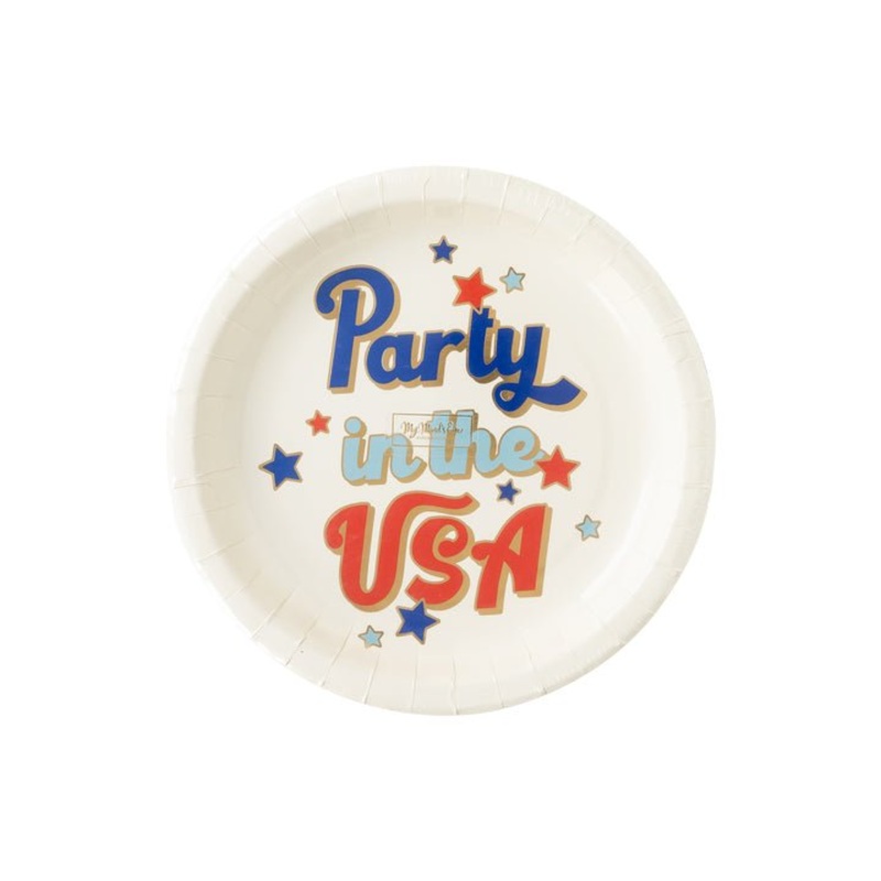 Party In The USA Plate 9" | 8 ct
