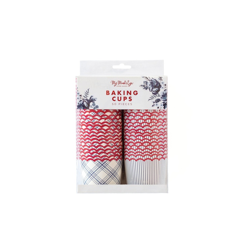 Patriotic Hamptons Baking Cups 50pk | 1ct