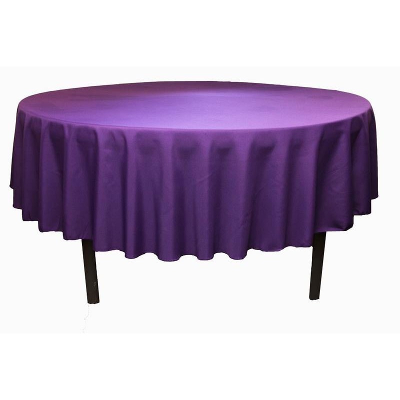 Round Tablecover, Purple 84" | 1 ct