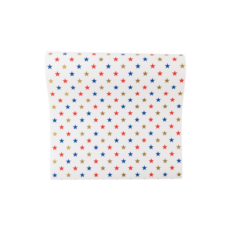 Small Multi Stars Paper Table Runner 10' | 1 ct