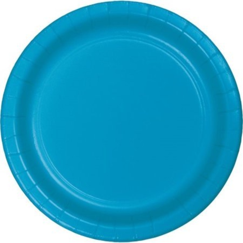 Turquoise 10" Paper Plates | 24ct