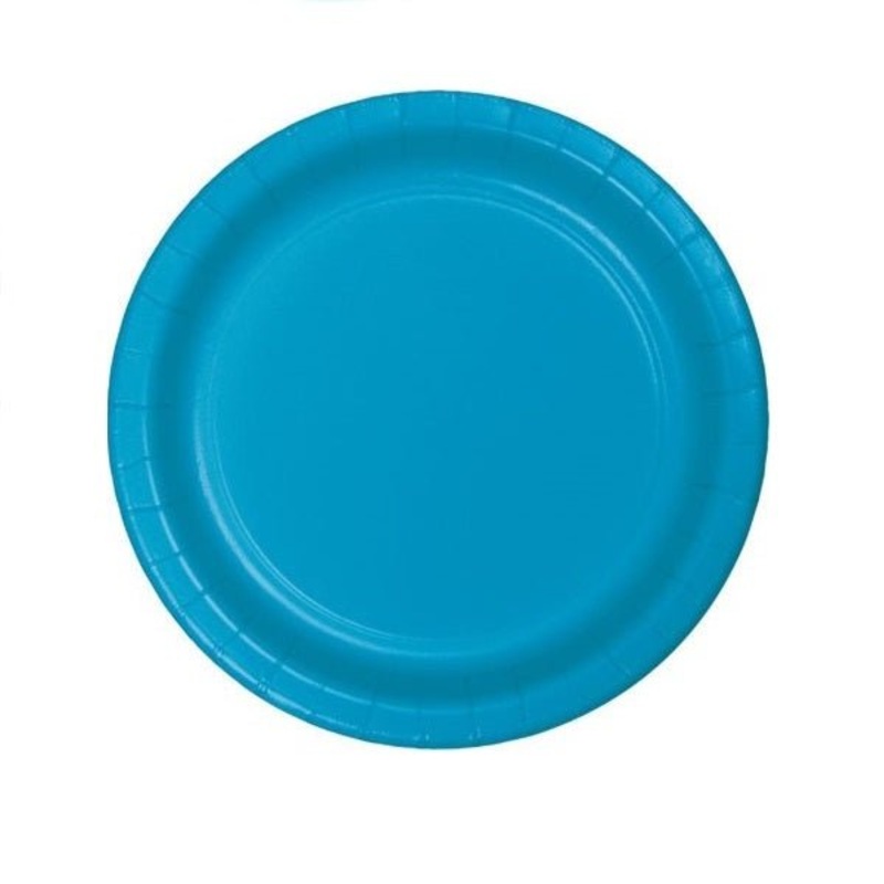 Turquoise 7" Paper Plates | 24ct