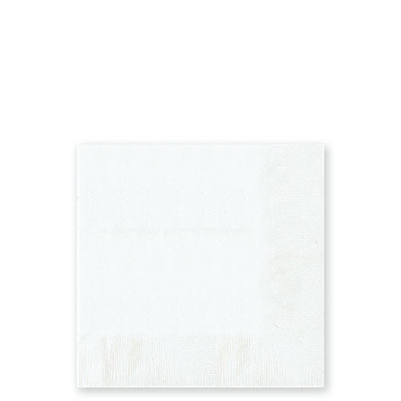 White Beverage Napkins | 40ct