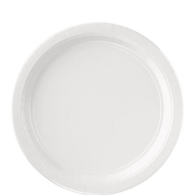 White Lunch Paper Plates 8.5'' | 20ct