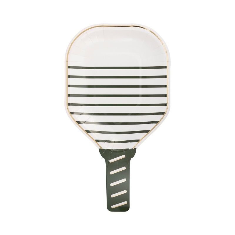 White Paddle Shaped Paper Plate 10" | 8 ct