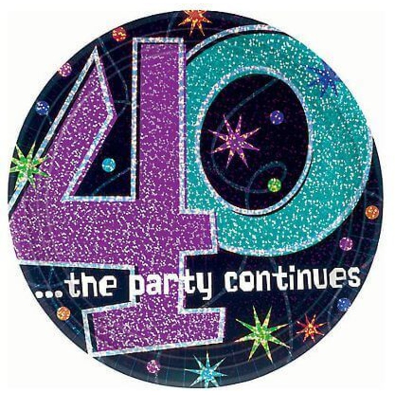 40" Brthday Lunch Plates