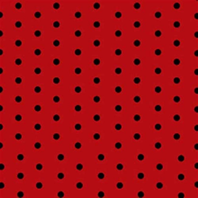 Card Party And Polka Dot Paper Napkins (Red, Pack Of 20)