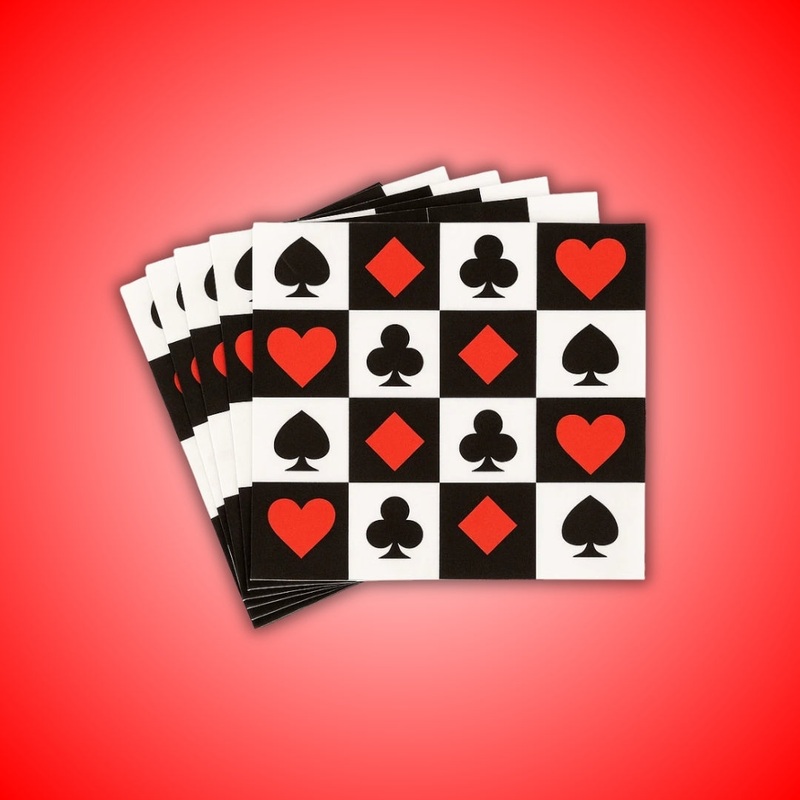Casino Theme Paper Napkins - 16PC