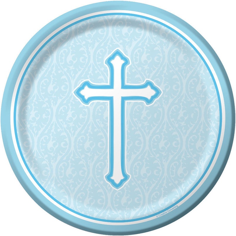 Faith Blue Dinner Plates (8ct)