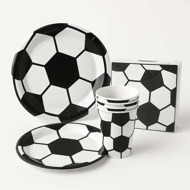 Football Themed Birthday Decor Tableware Set - 40PC
