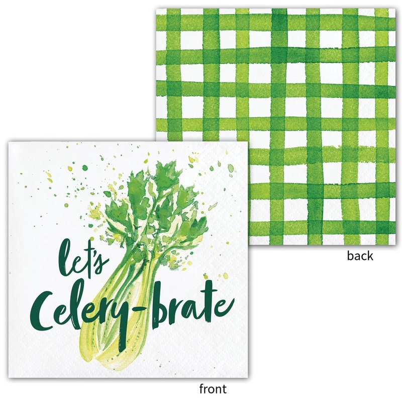 Garden Humor Celery Beverage Napkins (24 ct)