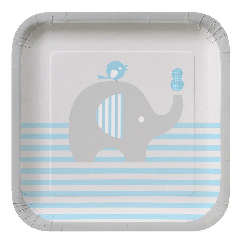 Little Peanut Boy Square Paper Dessert Plates (8ct)