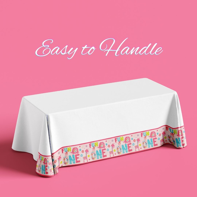One Wild Girl Pl. Tablecover 54 X 108"
