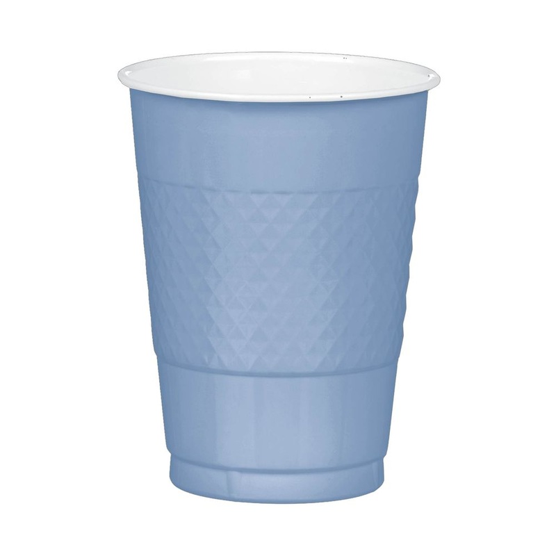 Pastel Blue 16 oz Plastic Cup 20 ct
