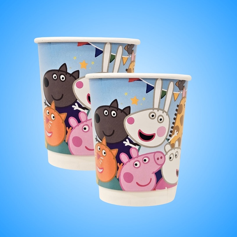 Peppa Pig & Friends Theme Party Paper Cups - 350ML - 8PC