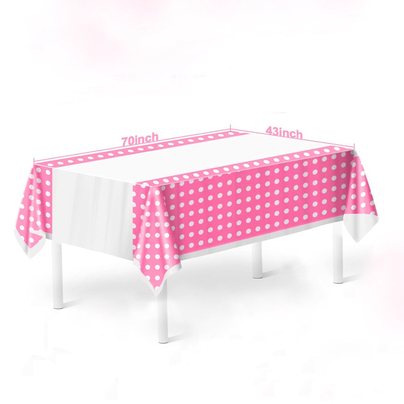 Polka Dot Plastic Tablecover