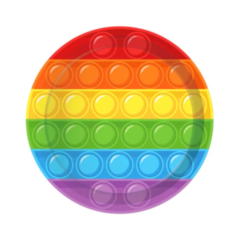 Rainbow Theme Party Paper Plates - 9 inches - 8PC